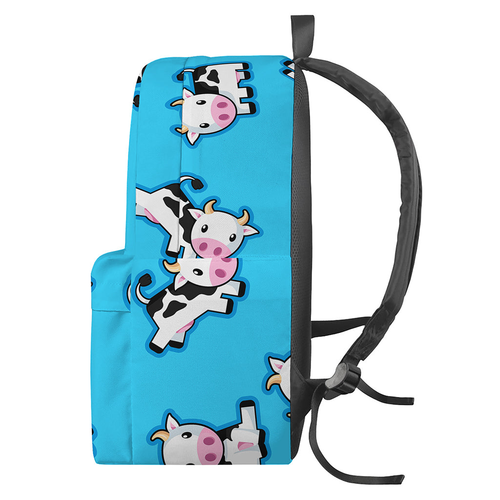 Cute Cartoon Baby Cow Pattern Print Backpack