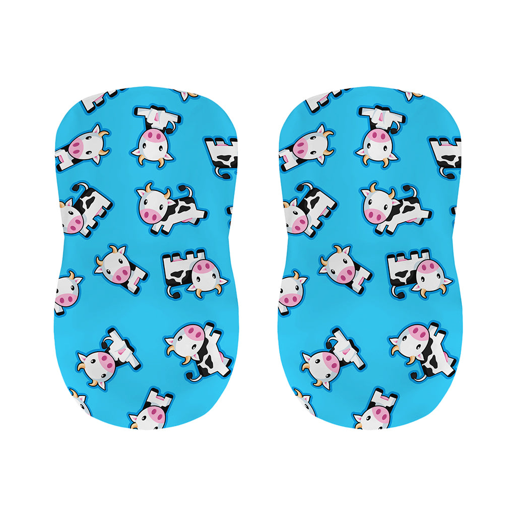 Cute Cartoon Baby Cow Pattern Print Bar Stool Covers