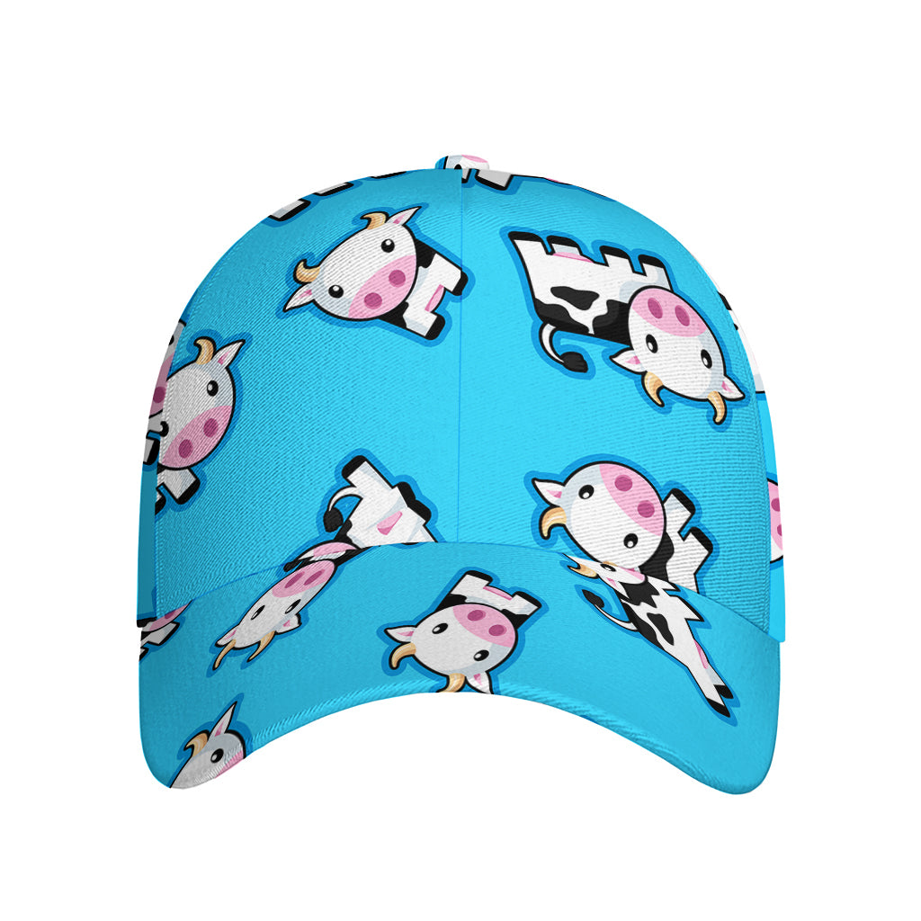 Cute Cartoon Baby Cow Pattern Print Baseball Cap