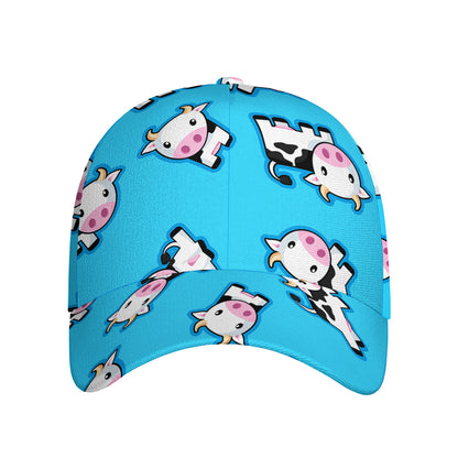 Cute Cartoon Baby Cow Pattern Print Baseball Cap