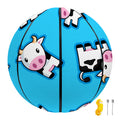 Cute Cartoon Baby Cow Pattern Print Basketball