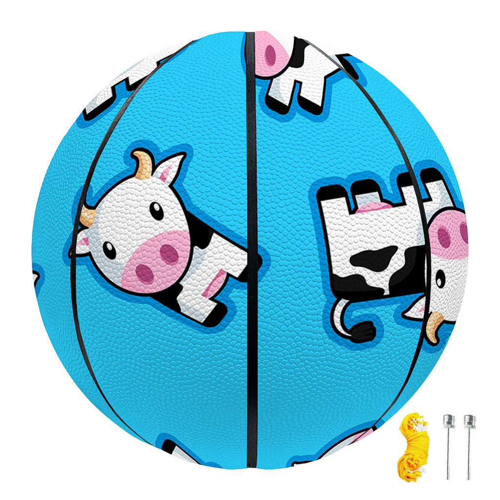 Cute Cartoon Baby Cow Pattern Print Basketball