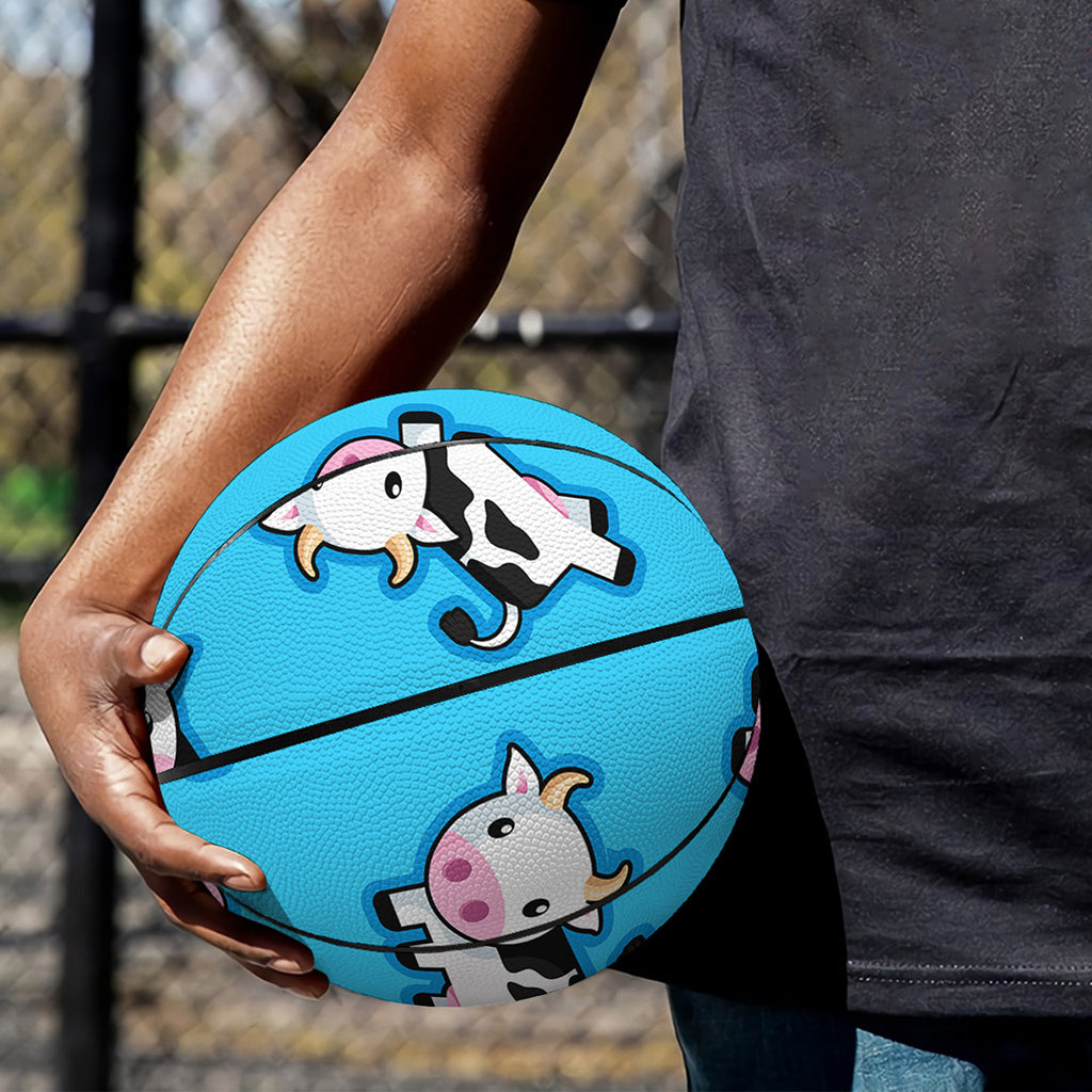 Cute Cartoon Baby Cow Pattern Print Basketball