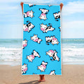 Cute Cartoon Baby Cow Pattern Print Beach Towel