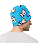 Cute Cartoon Baby Cow Pattern Print Beanie