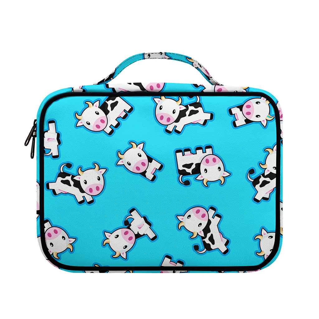 Cute Cartoon Baby Cow Pattern Print Briefcase Bible Bag