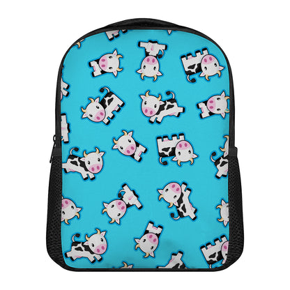 Cute Cartoon Baby Cow Pattern Print Casual Backpack