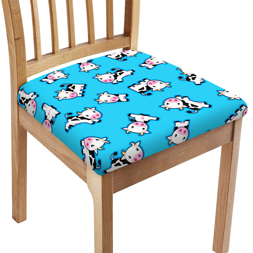 Cute Cartoon Baby Cow Pattern Print Chair Cushion Cover