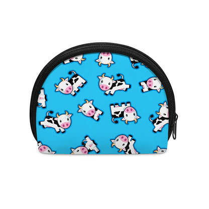 Cute Cartoon Baby Cow Pattern Print Coin Purse