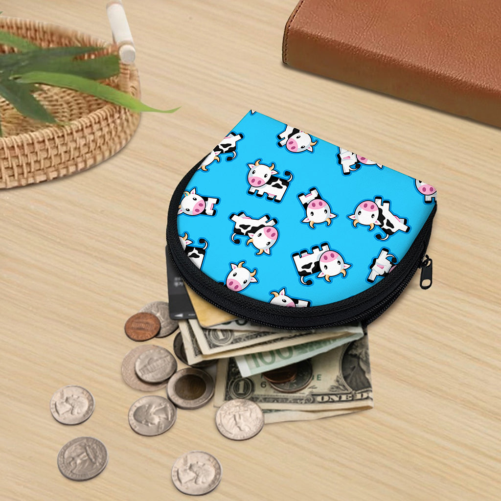Cute Cartoon Baby Cow Pattern Print Coin Purse