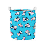 Cute Cartoon Baby Cow Pattern Print Collapsible Laundry Basket