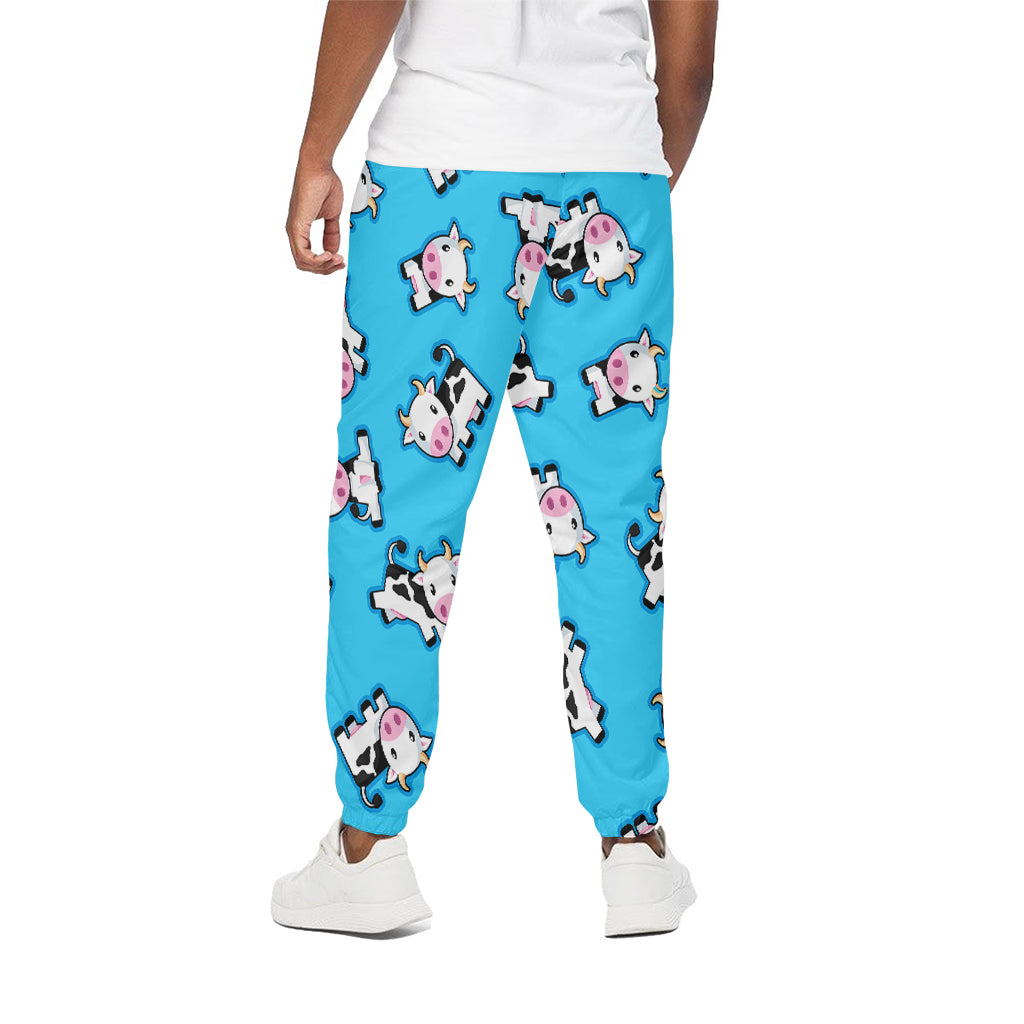 Cute Cartoon Baby Cow Pattern Print Cotton Pants