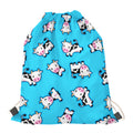 Cute Cartoon Baby Cow Pattern Print Drawstring Bag