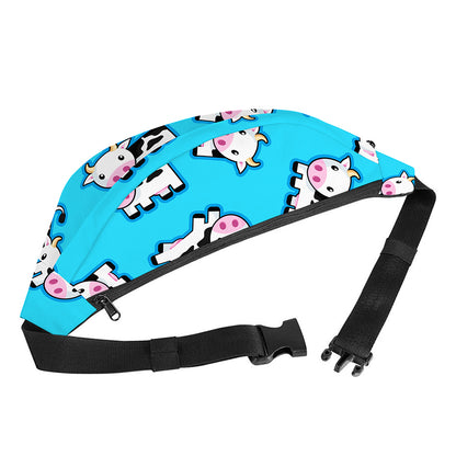 Cute Cartoon Baby Cow Pattern Print Fanny Pack