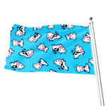 Cute Cartoon Baby Cow Pattern Print Flag
