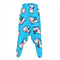 Cute Cartoon Baby Cow Pattern Print Hammer Pants