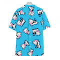 Cute Cartoon Baby Cow Pattern Print Hawaiian Shirt