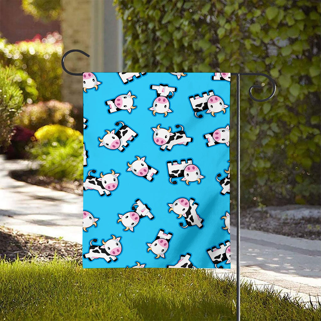 Cute Cartoon Baby Cow Pattern Print House Flag
