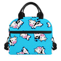 Cute Cartoon Baby Cow Pattern Print Insulated Lunch Bag