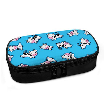 Cute Cartoon Baby Cow Pattern Print Insulin Cooler Travel Case