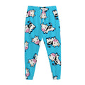 Cute Cartoon Baby Cow Pattern Print Jogger Pants
