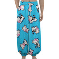 Cute Cartoon Baby Cow Pattern Print Lantern Pants