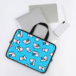Cute Cartoon Baby Cow Pattern Print Laptop Sleeve With Handle