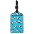 Cute Cartoon Baby Cow Pattern Print Luggage Tag