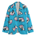 Cute Cartoon Baby Cow Pattern Print Men's Blazer
