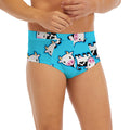 Cute Cartoon Baby Cow Pattern Print Men's Briefs