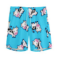 Cute Cartoon Baby Cow Pattern Print Men's Athletic Shorts