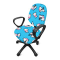 Cute Cartoon Baby Cow Pattern Print Office Chair Cover