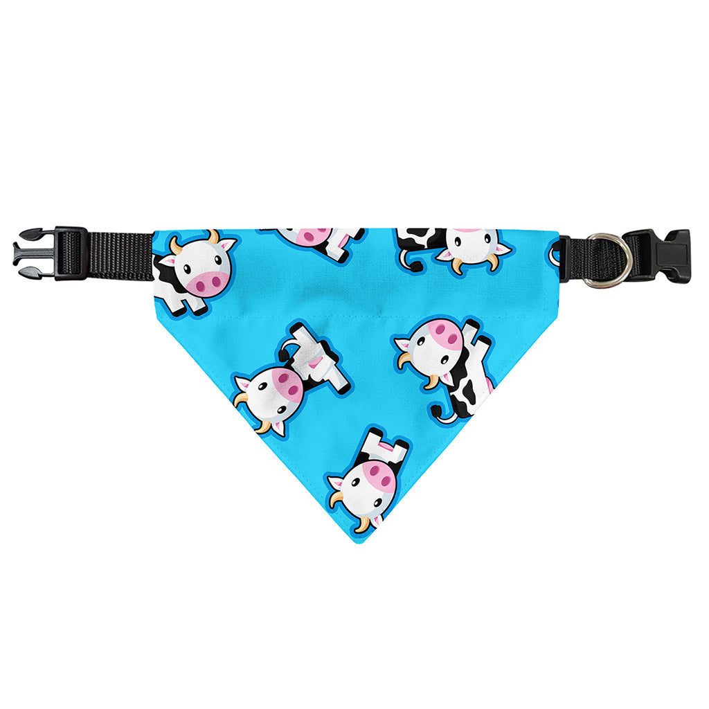 Cute Cartoon Baby Cow Pattern Print Over The Collar Dog Bandana