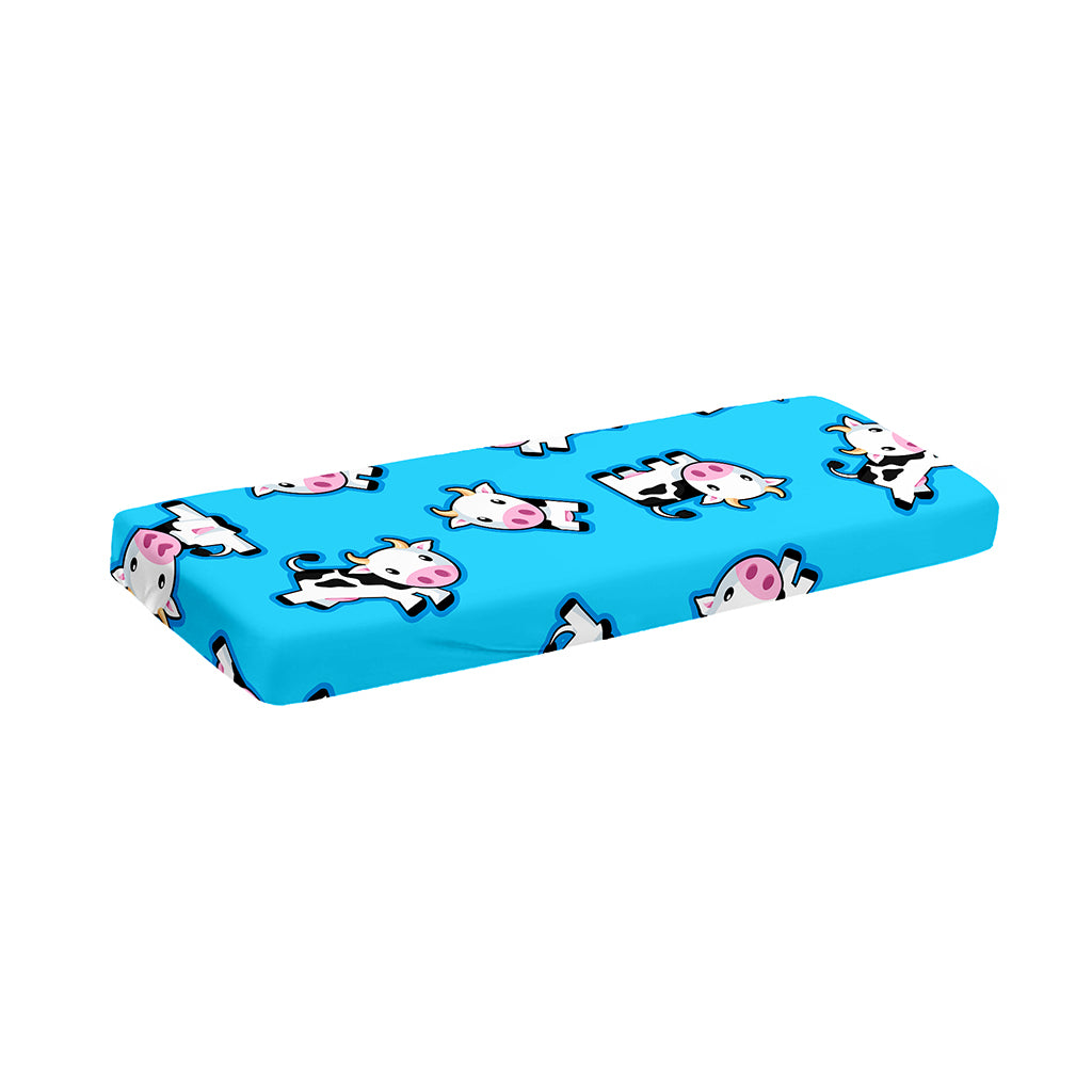 Cute Cartoon Baby Cow Pattern Print Piano Keyboard Cover