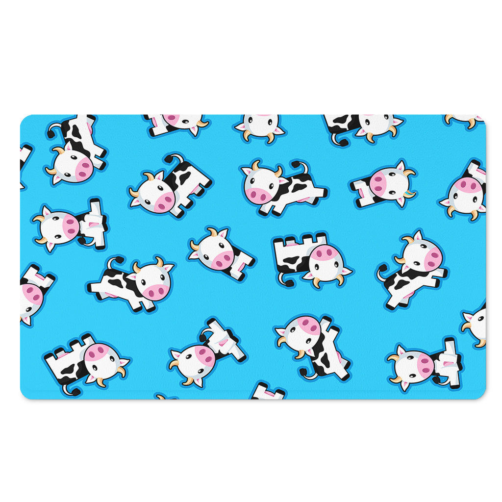 Cute Cartoon Baby Cow Pattern Print Polyester Doormat