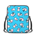 Cute Cartoon Baby Cow Pattern Print Rectangular Crossbody Bag