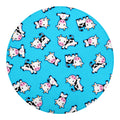 Cute Cartoon Baby Cow Pattern Print Round Blanket