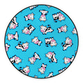 Cute Cartoon Baby Cow Pattern Print Round Floor Mat