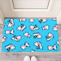 Cute Cartoon Baby Cow Pattern Print Rubber Doormat