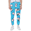 Cute Cartoon Baby Cow Pattern Print Joggers