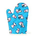 Cute Cartoon Baby Cow Pattern Print Single Oven Mitt
