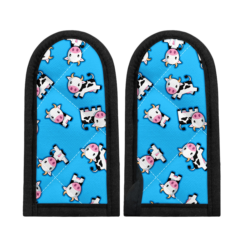 Cute Cartoon Baby Cow Pattern Print Skillet Handle Cover