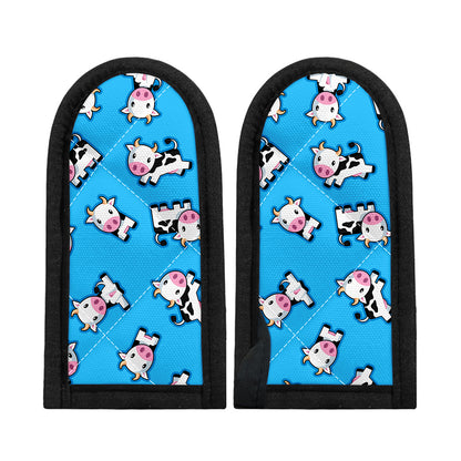Cute Cartoon Baby Cow Pattern Print Skillet Handle Cover