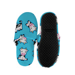 Cute Cartoon Baby Cow Pattern Print Slippers