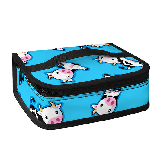 Cute Cartoon Baby Cow Pattern Print Small Lunch Bag
