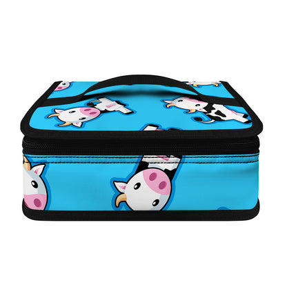 Cute Cartoon Baby Cow Pattern Print Small Lunch Bag