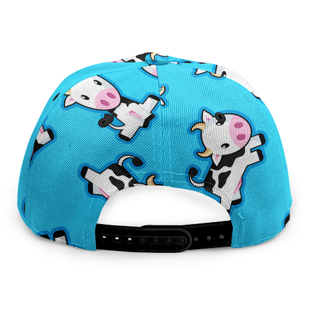Cute Cartoon Baby Cow Pattern Print Snapback Cap