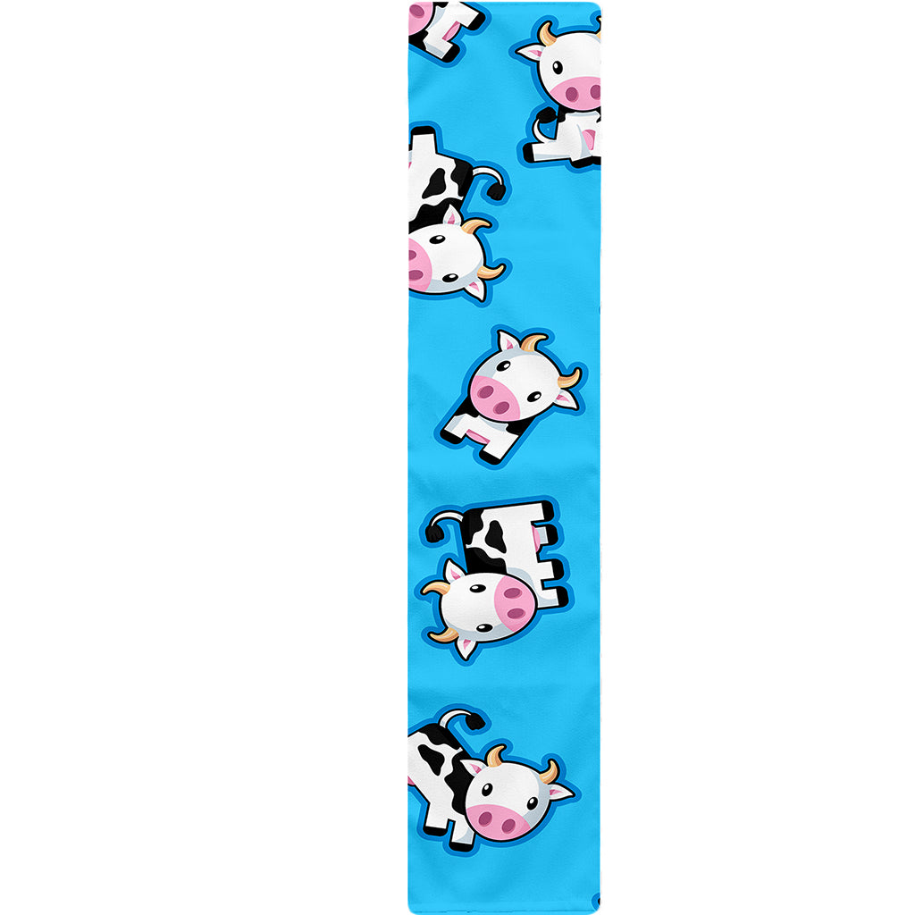 Cute Cartoon Baby Cow Pattern Print Table Runner