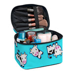 Cute Cartoon Baby Cow Pattern Print Travel Makeup Bag