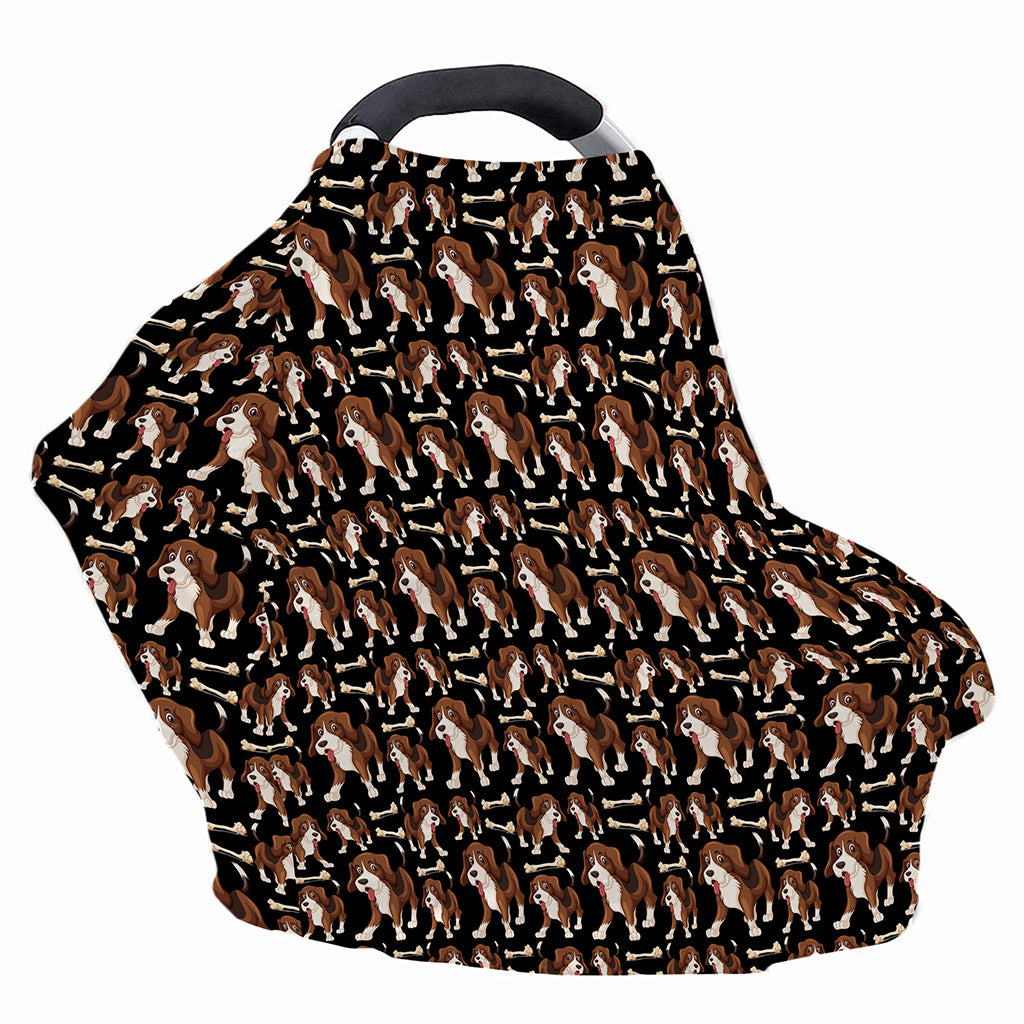 Cute Cartoon Beagle Pattern Print Baby Seat Cover